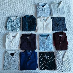 Collection of long and short sleeve shirts.